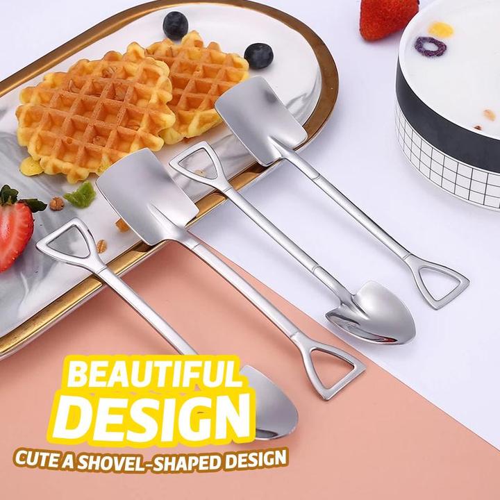 skorter | Creative Dessert Ice Cream 304 Stainless Steel Spatula Spoon