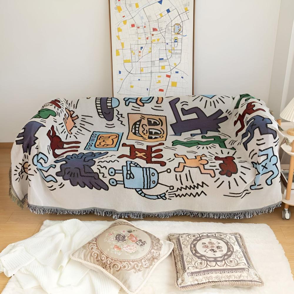 Skorter | Bold Expressions Tassel Blanket