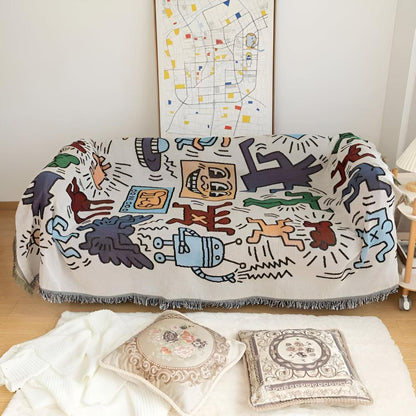 Skorter | Bold Expressions Tassel Blanket