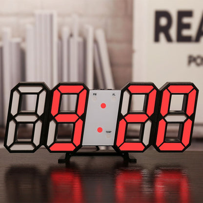Skorter | LED-Digital Wall Clock - Temperature and Alarm