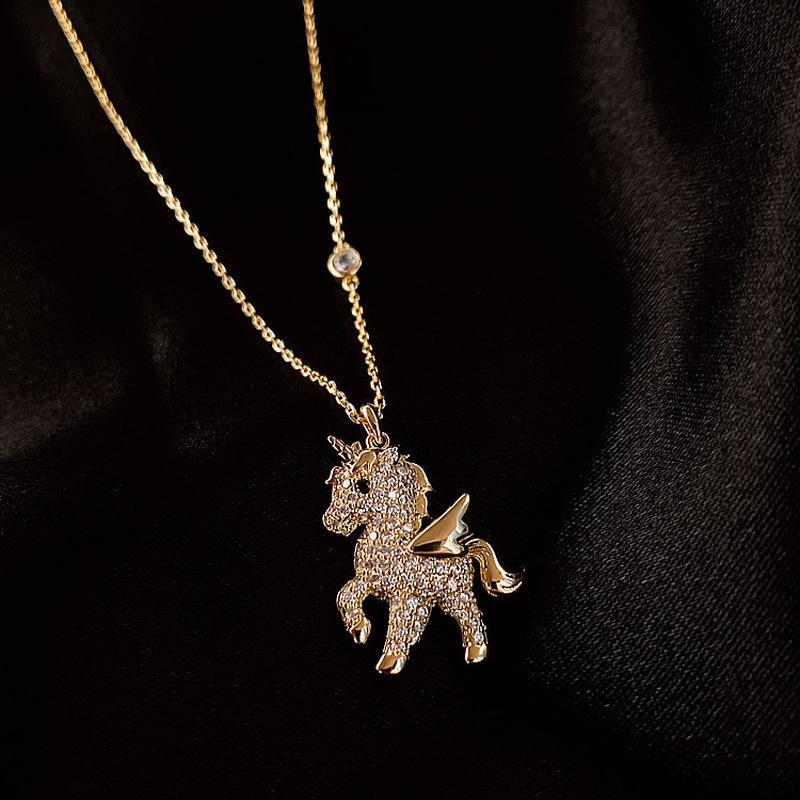 Skorter | Beautiful Angel Horse Pendant Necklace