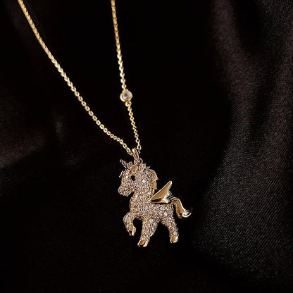 Skorter | Beautiful Angel Horse Pendant Necklace