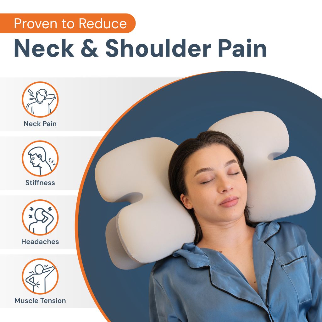 Skorter | Ergonomic Cervical Pillow | Memory Foam, Neck Support & Ideal for Restful Sleep