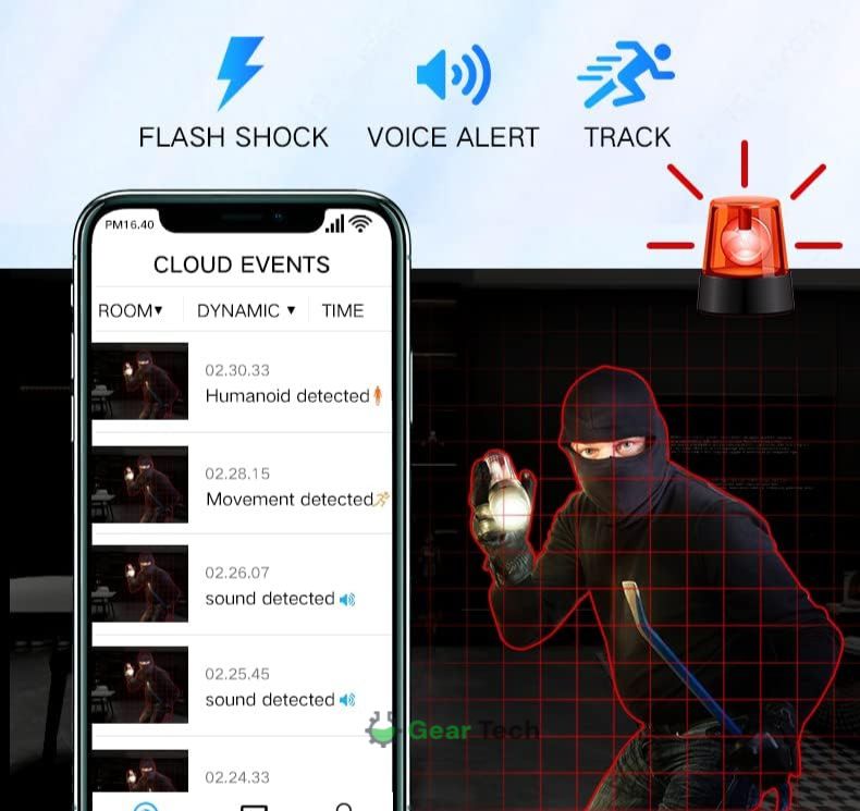 Skorter | 1080P Wireless WiFi Security Camera | Weather-Resistant, App-Controlled & Ideal for Indoor and Outdoor Surveillance | Small Closed Circuit Camera