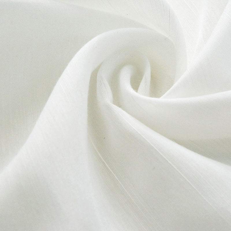 Skorter | Faye Linen Look Semi Transparent Curtains Soft Ceiling