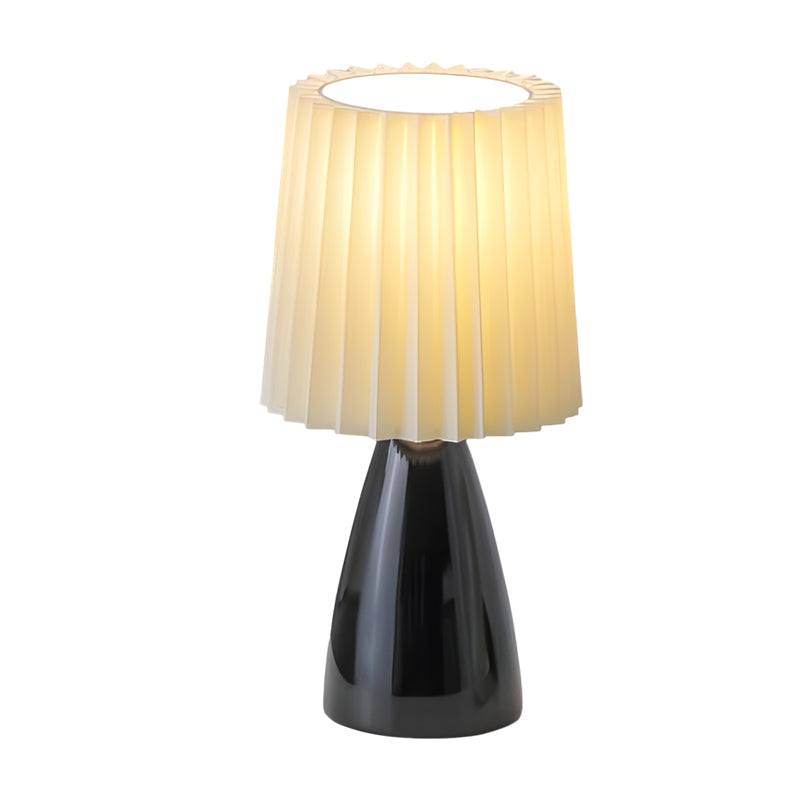 Skorter | Dimmable Desk Lamp | Glass Base with USB Port for Adjustable Lighting in Home Office or Study | Pink Shade Lamp