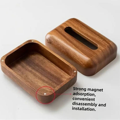Skorter | Earthtone Wooden Tissue Holder