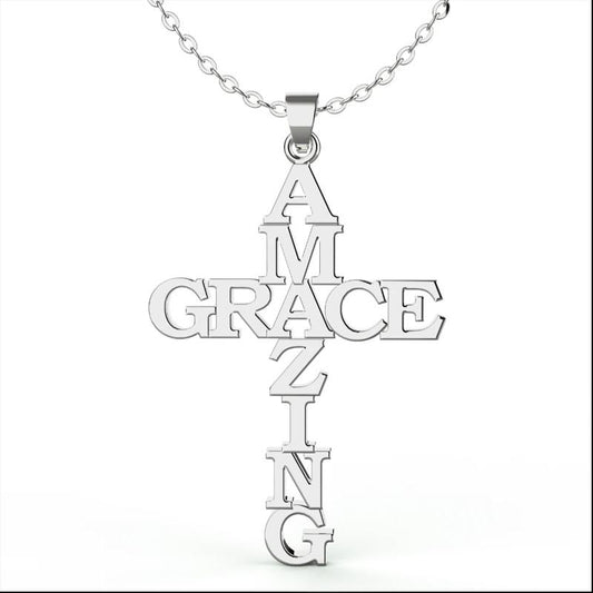 Skorter | Amazing Grace Cross Necklace