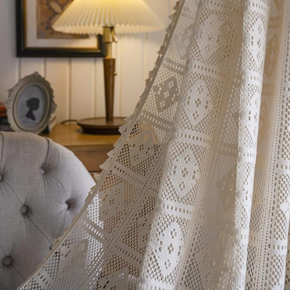 Skorter | Rhombus Plaid Diamond Pattern Curtain