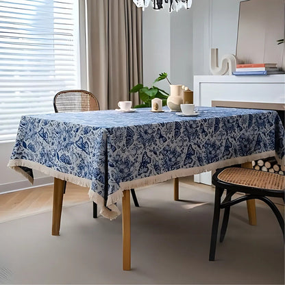 Skorter | Blue Butterfly Garden Tablecloth