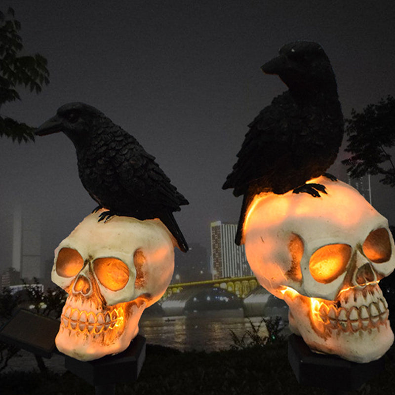 Skorter | Halloween Solar Skull Crow Decorative Lights