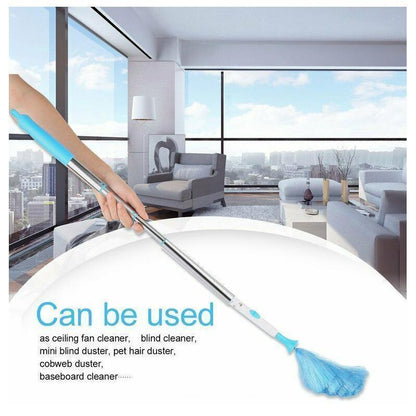 Skorter | 360° rotating electric spin duster motorized dust cloth with 2 brushes