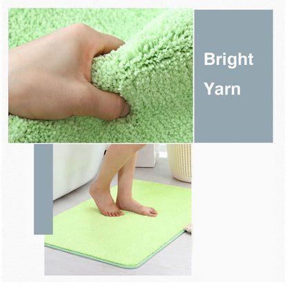 Skorter | Feblilac Solid Color Tufted Bath Mat, Multiple Sizes Bath Mat, Pure Non-Slip Bath Mat