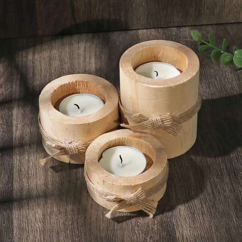 Skorter | Bamboo Essence Candle Holders | 3 sets