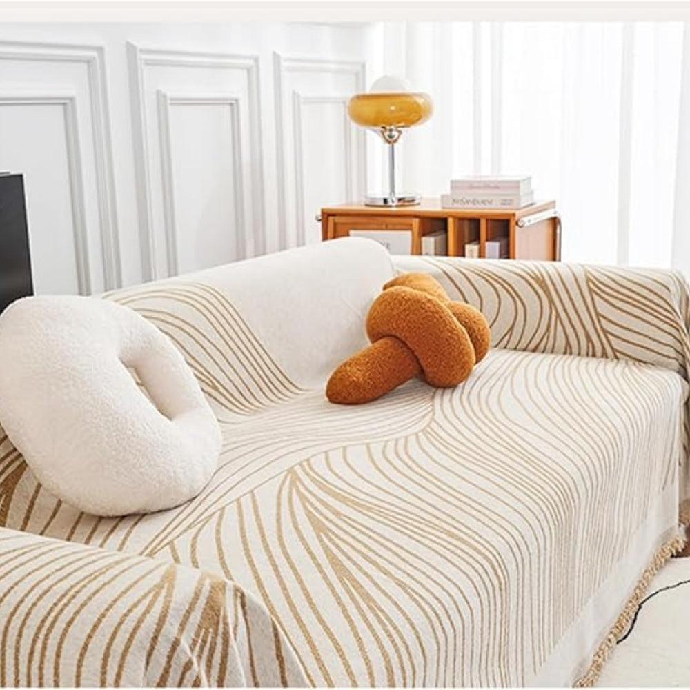 Skorter | Calista Wave Chenille Sofa Cover