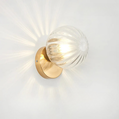 Skorter | GoldLicht - Modern Golden Wall Lamp With Glass Sphere