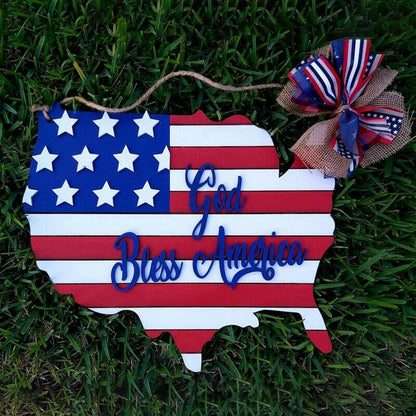 Skorter | America Flag Decorative Sign