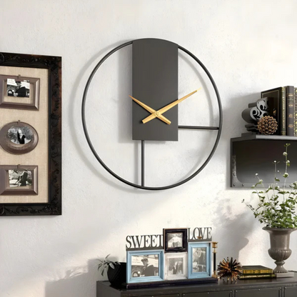 Skorter | Aurum | Minimalist Silent Wall Clock – Stylish Large Decorative Timepiece