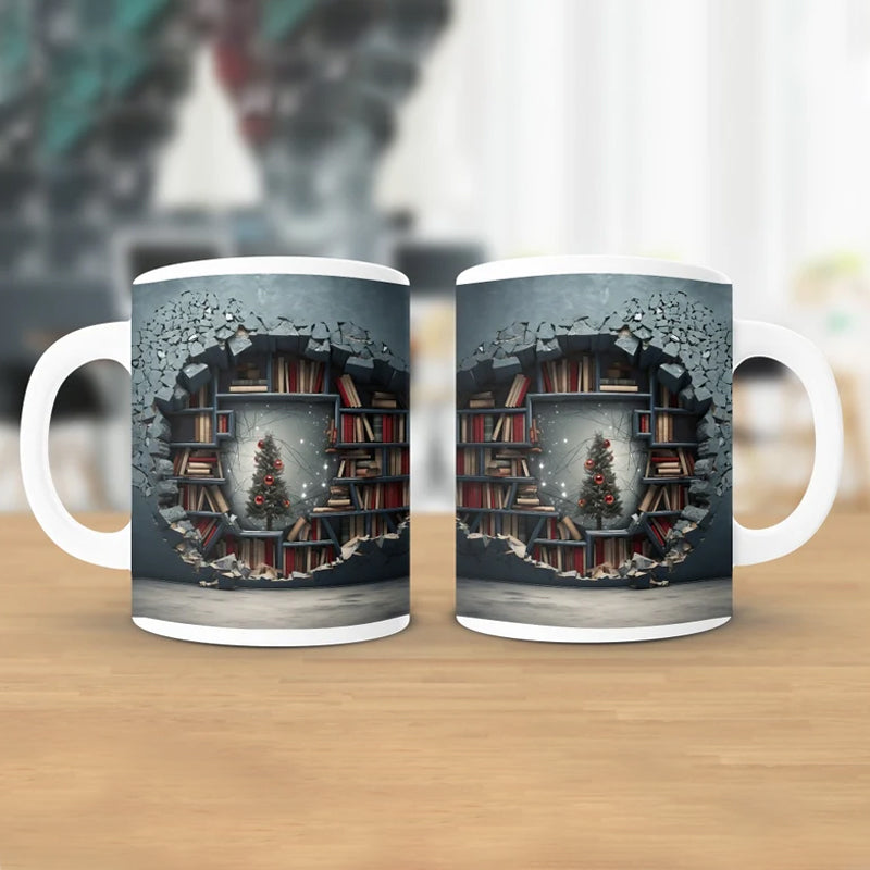 skorter | 3d book shelf coffee mug