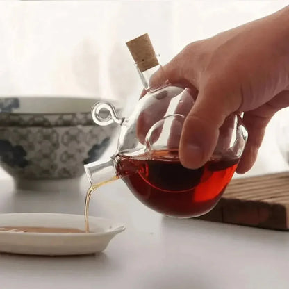 Skorter | Double Glass Oil & Vinegar Dispenser Bottle