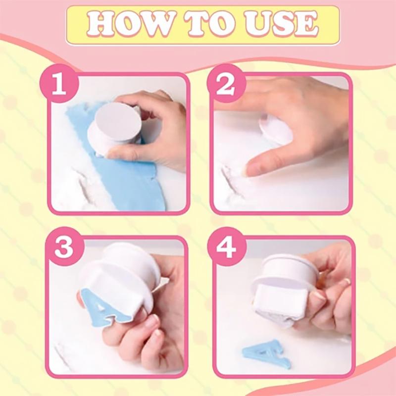 skorter | Alphabet Fondant Cutter With Plunger