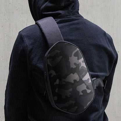 Skorter | Anti-theft, Waterproof, Anti-collision Chest Bag, with Geometric 3D Shell, Side USB Interface, High-quality Protection, Multi-layer Partition Storage, for Travel, Outing, Shopping and More