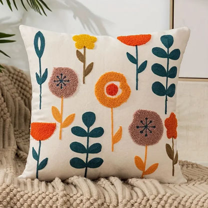 Skorter | Floral Throw Pillow 45x45 cm Cotton Polyester