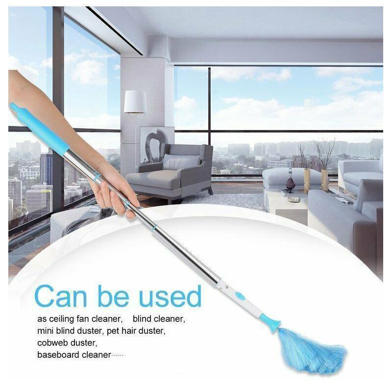 skorter | 360 Rotatable Electric Spin Duster Motorized Dust Wiper With 2 Brushes