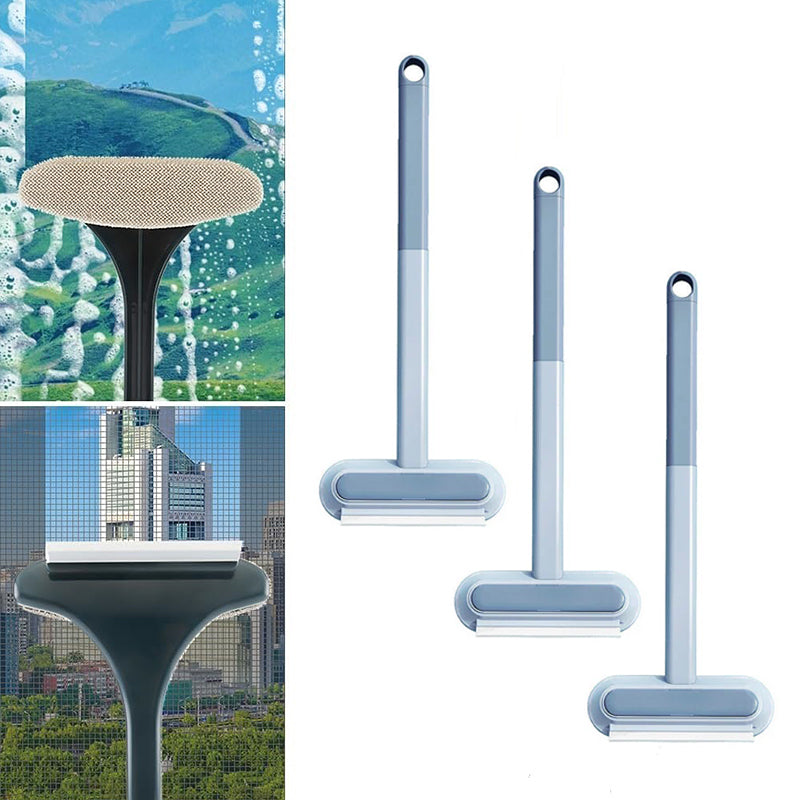 skorter | Double-sided window cleaning brush glass wiper, multifunctional pet hair lint remover