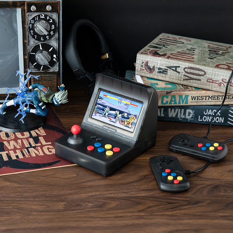 Skorter | 4.3 Inch Mini game Console with Built-in 3000 Games, 360¬∞ Joystick, 2200mAh Lithium Battery, Can be Connected to TV and Headphones, Supports Two-player Games and Up To 32G TF Card