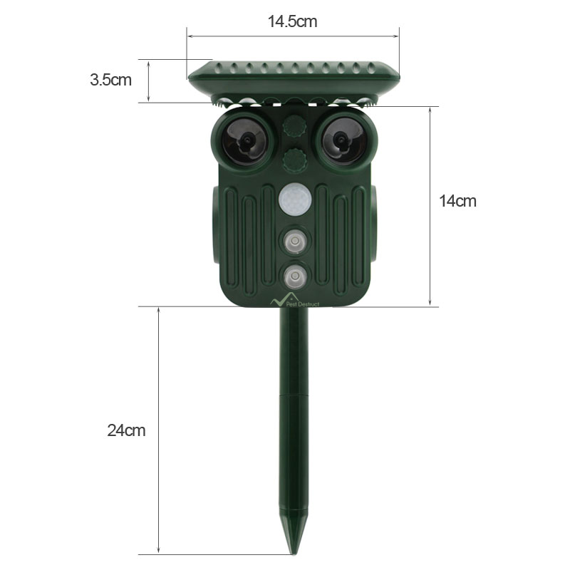 Skorter | Ultrasonic Solar Deer Repeller | 5 Adjustable Modes. Waterproof & Eco-Friendly for Home Gardens and Yards