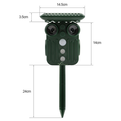 Skorter | Ultrasonic Solar Deer Repeller | 5 Adjustable Modes. Waterproof & Eco-Friendly for Home Gardens and Yards