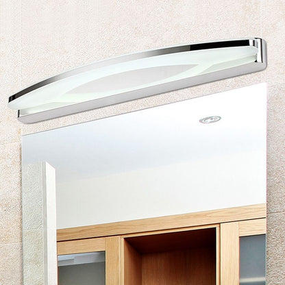 Skorter | Leigh Modern Minimalist Oval LED Wall Lamp Chrome Bedroom/Bathroom Metal Acrylic