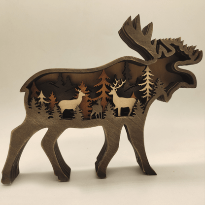 skorter | 3d Creative Wood Animal Carving Craft Gift