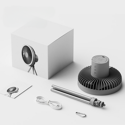 Skorter | Portable Rechargeable Fan with LED and Built in Power Bank