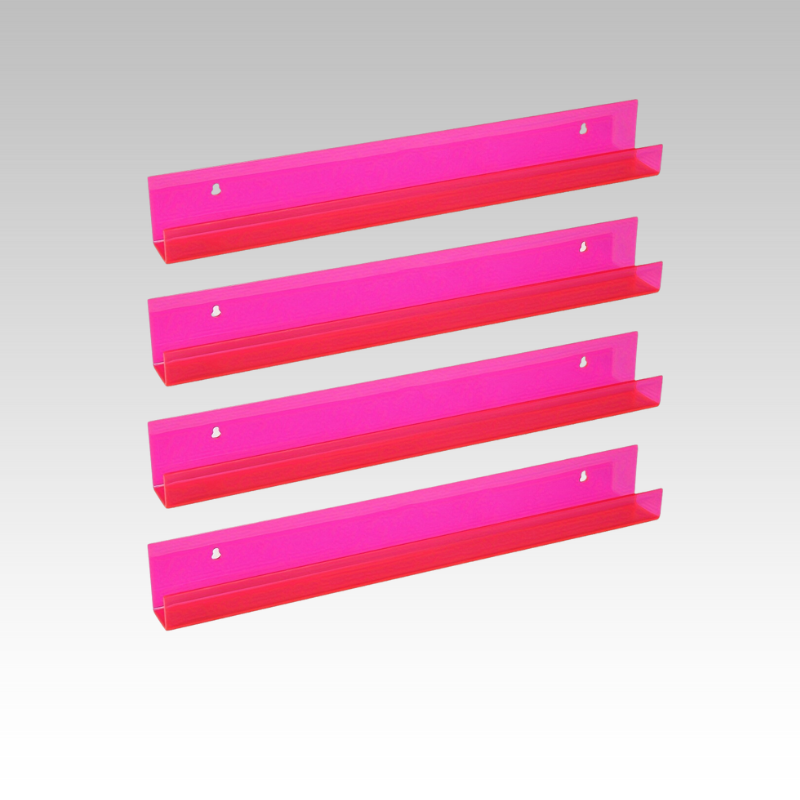 Skorter | AcrylicClear - Floating Transparent Storage Shelves for Bedroom, Living Room & Bathroom