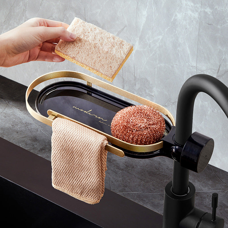 skorter | Faucet Drain Storage Shelf