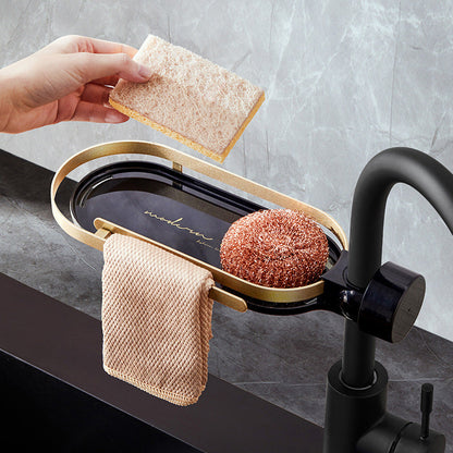 skorter | Faucet Drain Storage Shelf