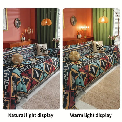 Skorter | Aztec Geometric Pattern Sofa Cover