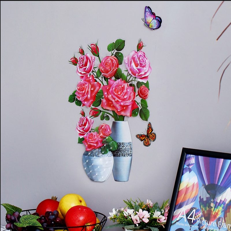 skorter | Diy Plant Vase 3d Stereo Sticker Self-Adhesive