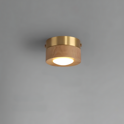 Skorter | | Walnut ceiling lamp with LED spotlight