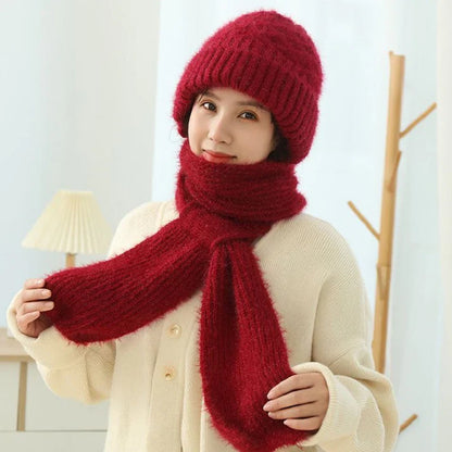 Skorter | Padded And Thick Hood With Scarf, One-Piece Hat, Warm Wind And Snow Hat