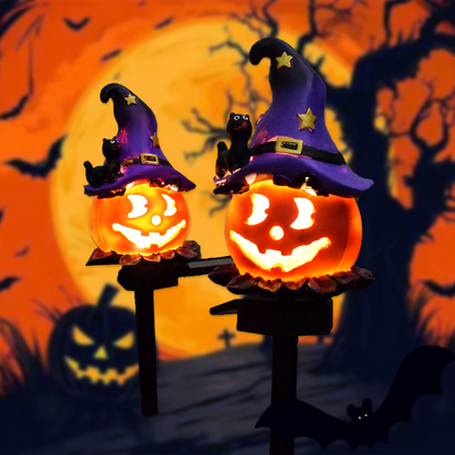 Skorter | Halloween Solar Lights – Decorative LED Garden Lights with Pumpkin and Witch Designs