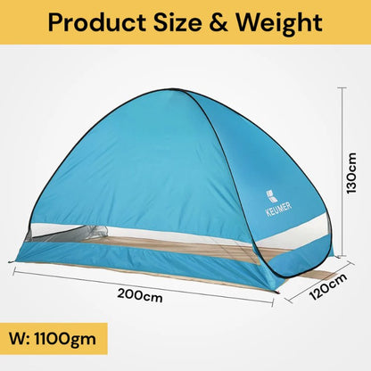 Skorter | 4-Person Beach Pop-Up Tent for Family Camping, Outdoor Events & Quick Setup