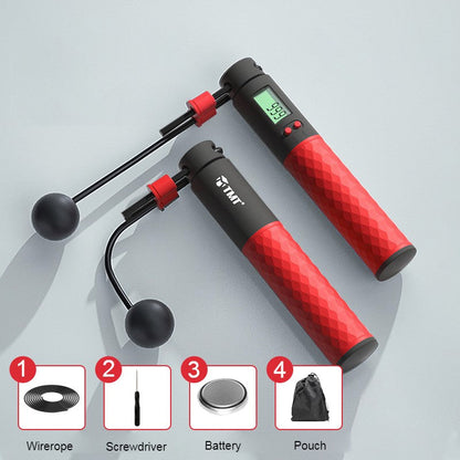 Skorter | 2-in-1 Weighted Smart Digital Jump Rope with Dual-rope Configuration, for Easy Full-body Workout