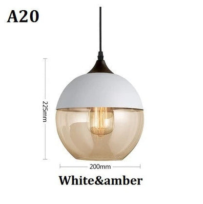 Skorter | EternaGlow Pendant Light made of Glass and Wood | Elegant Design for Your Home
