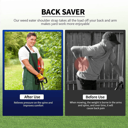 Skorter | Ergonomic Weed Killer Handle Extension Brush Cutter Trimmer Handle