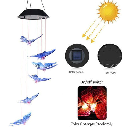 Skorter | Solar-powered butterfly lights