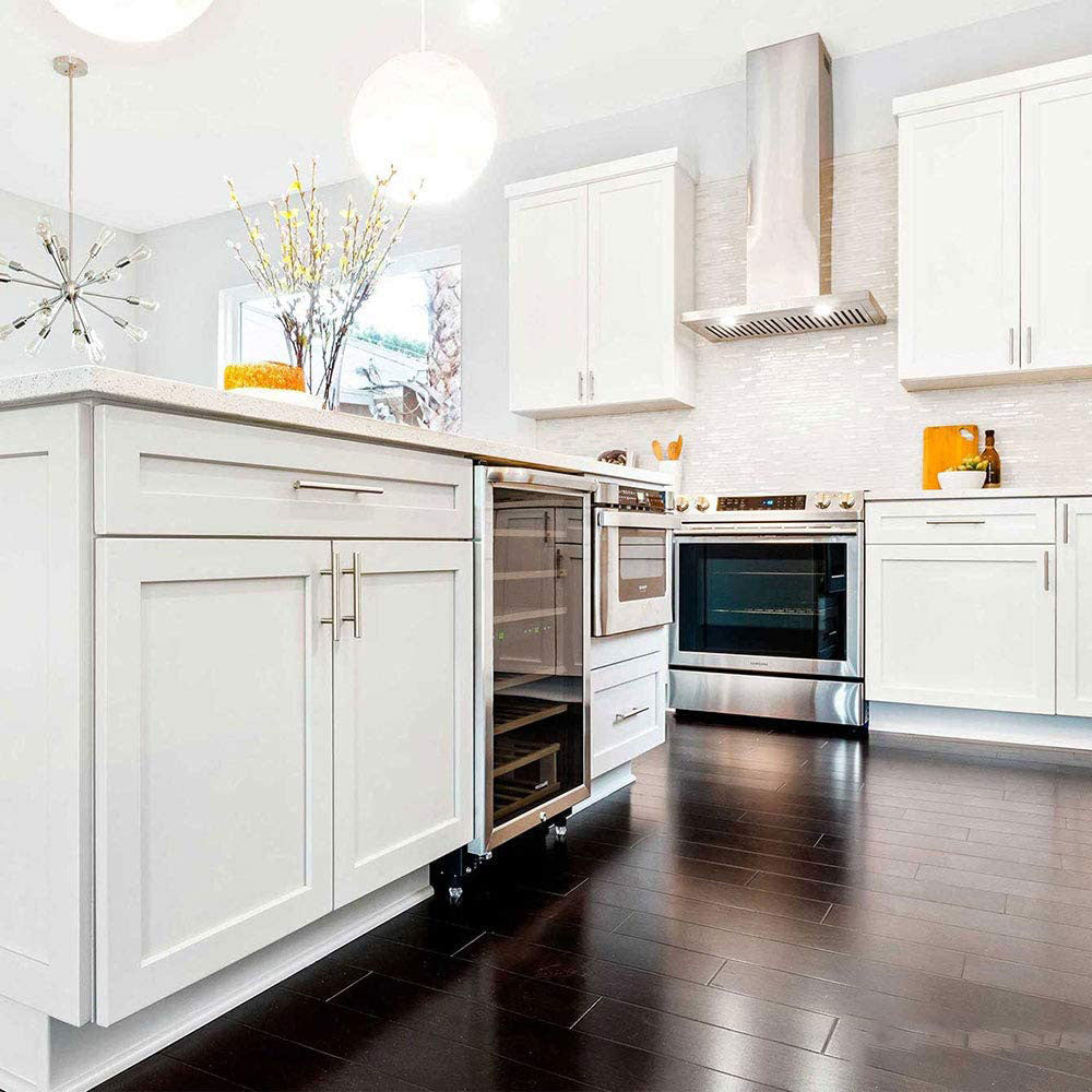 Skorter | Brushed Nickel Modern Stainless Steel Drawer Hardware T-Bar Handles