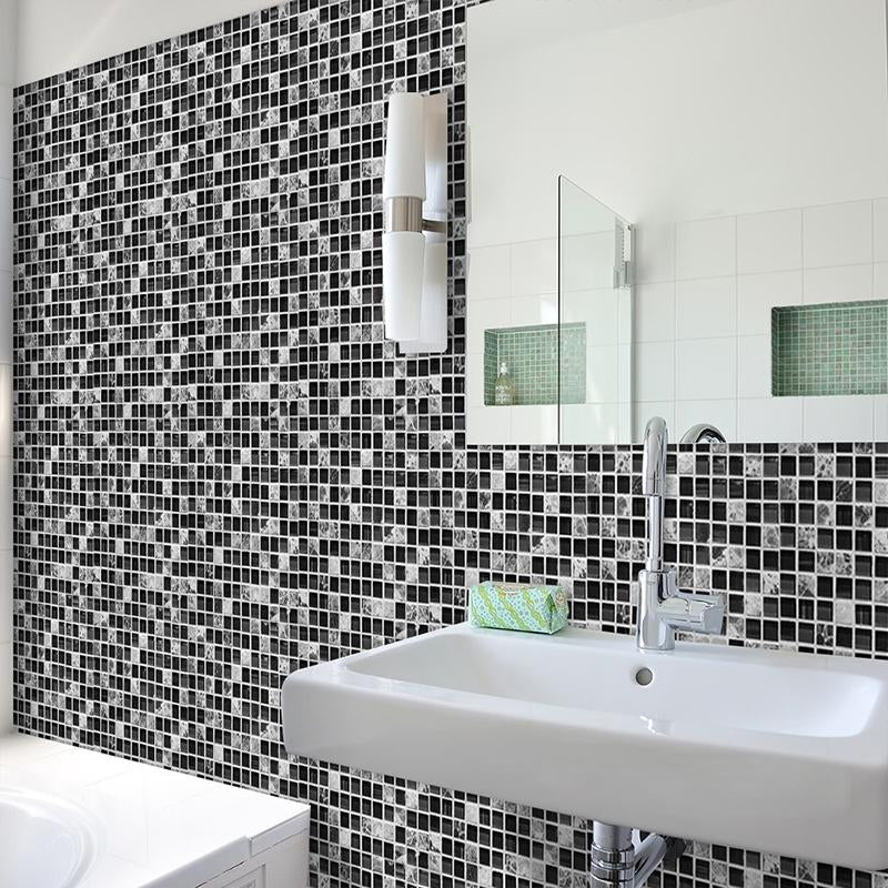 Skorter | Black Mosaic Creative Tile Stickers